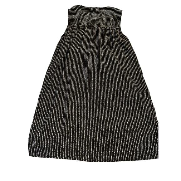 THML Black and White Striped  Dress with Floral Embroidery - Size S - Picture 13 of 13